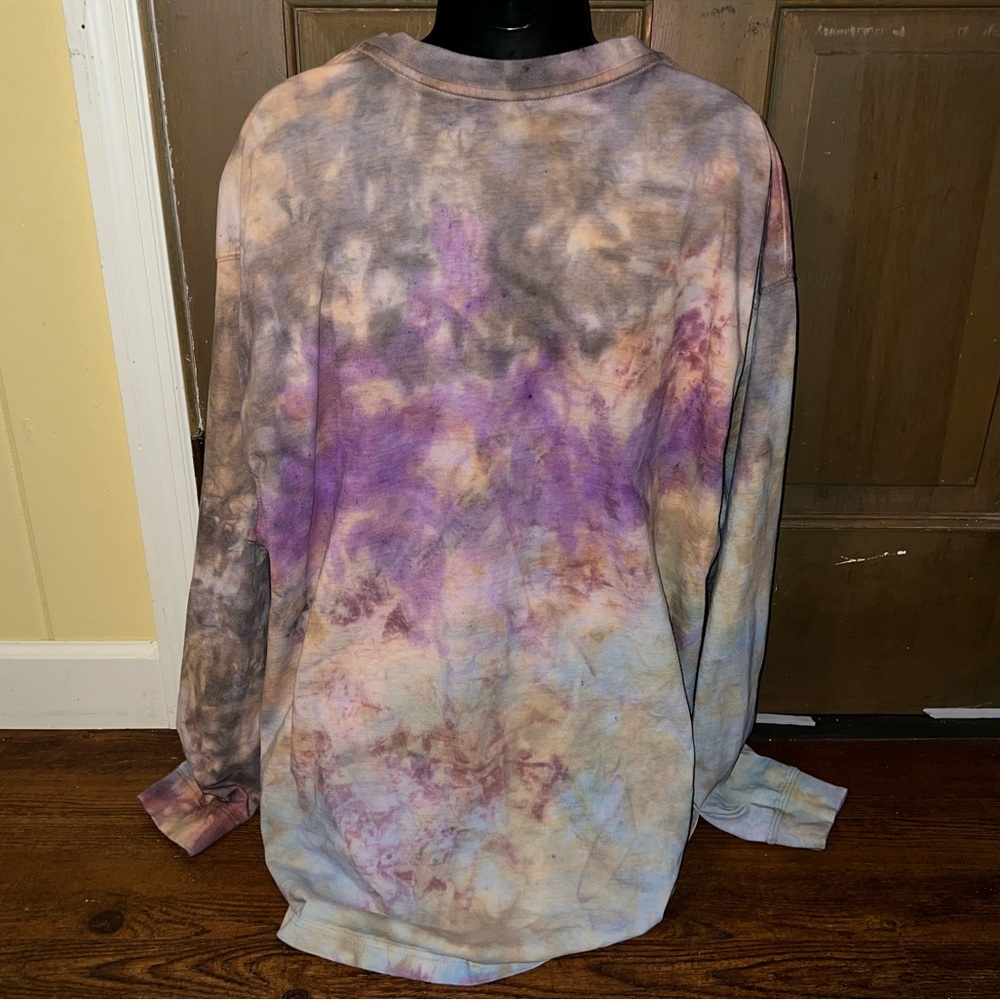 Carhartt Henley Multicolor Custom Tie Dye Long Sleeve Shirt Size 2XL - Picture 7 of 9